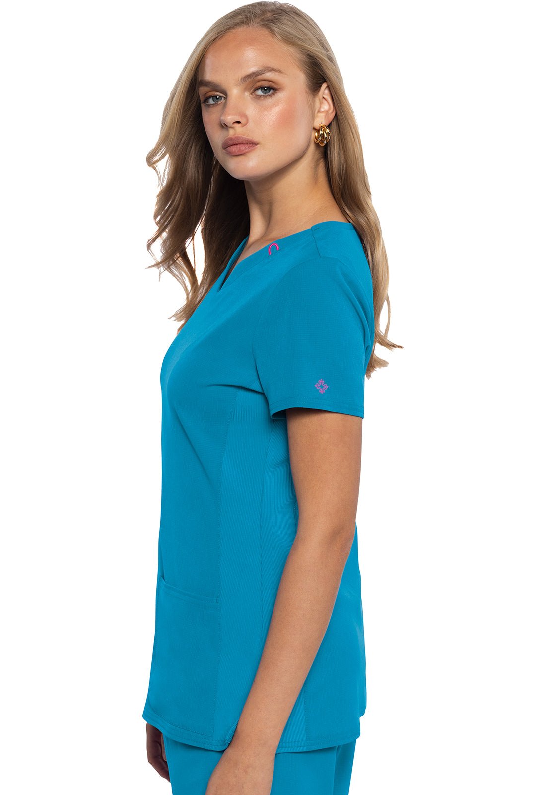 Med Couture Amp V Neck Scrub Top MC702 - Scrubs Select