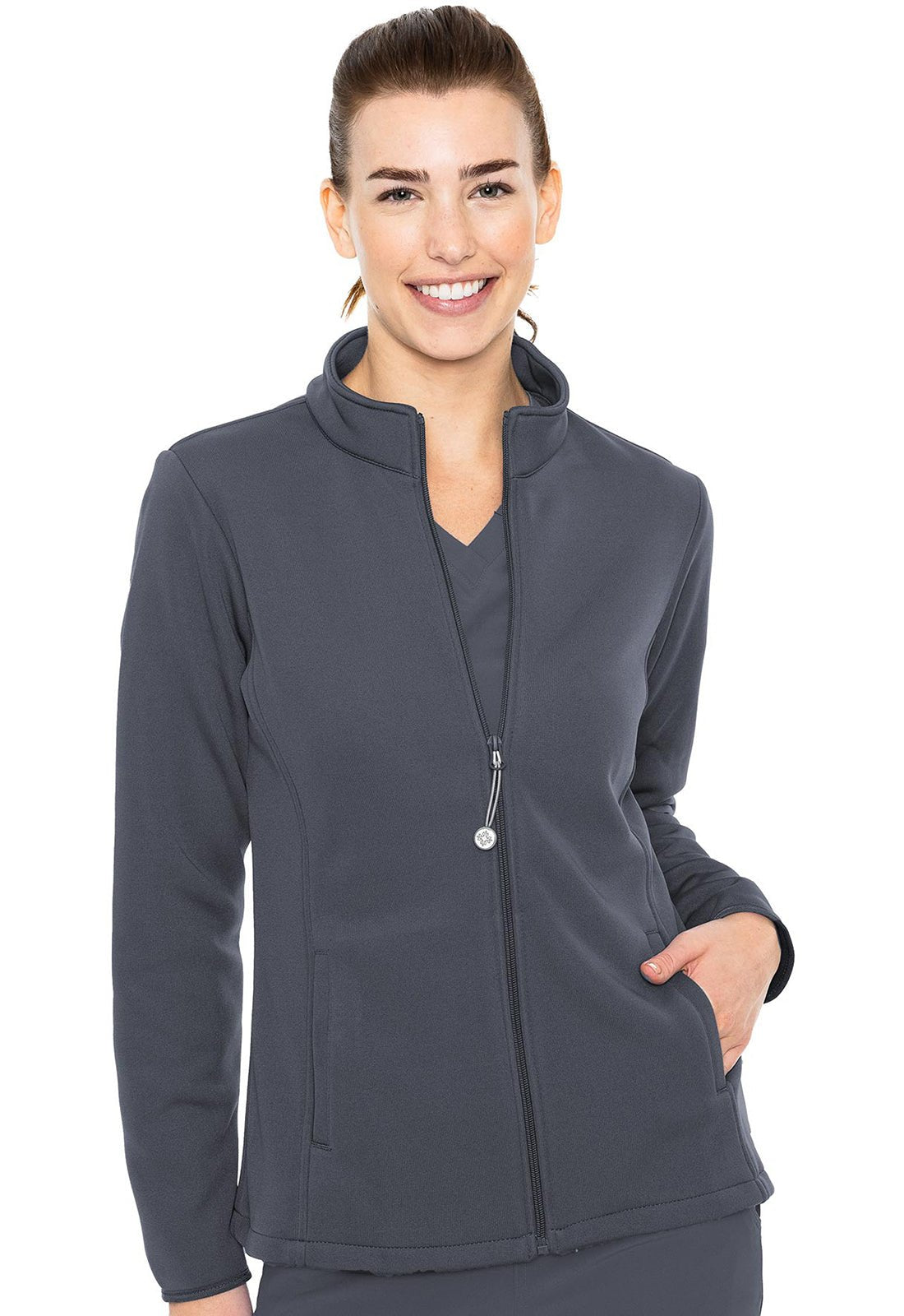 Med Couture Layers Performance Fleece Scrub Jacket MC8684 - Scrubs Select