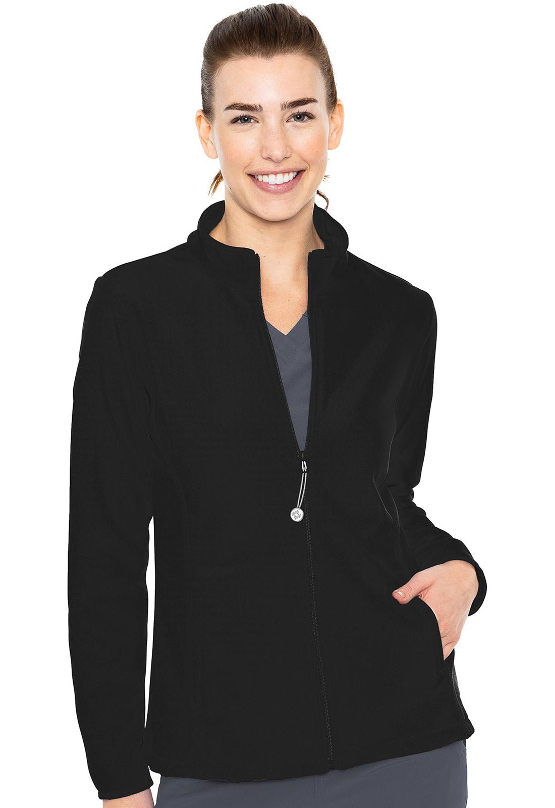 Med Couture Layers Performance Fleece Scrub Jacket MC8684 - Scrubs Select