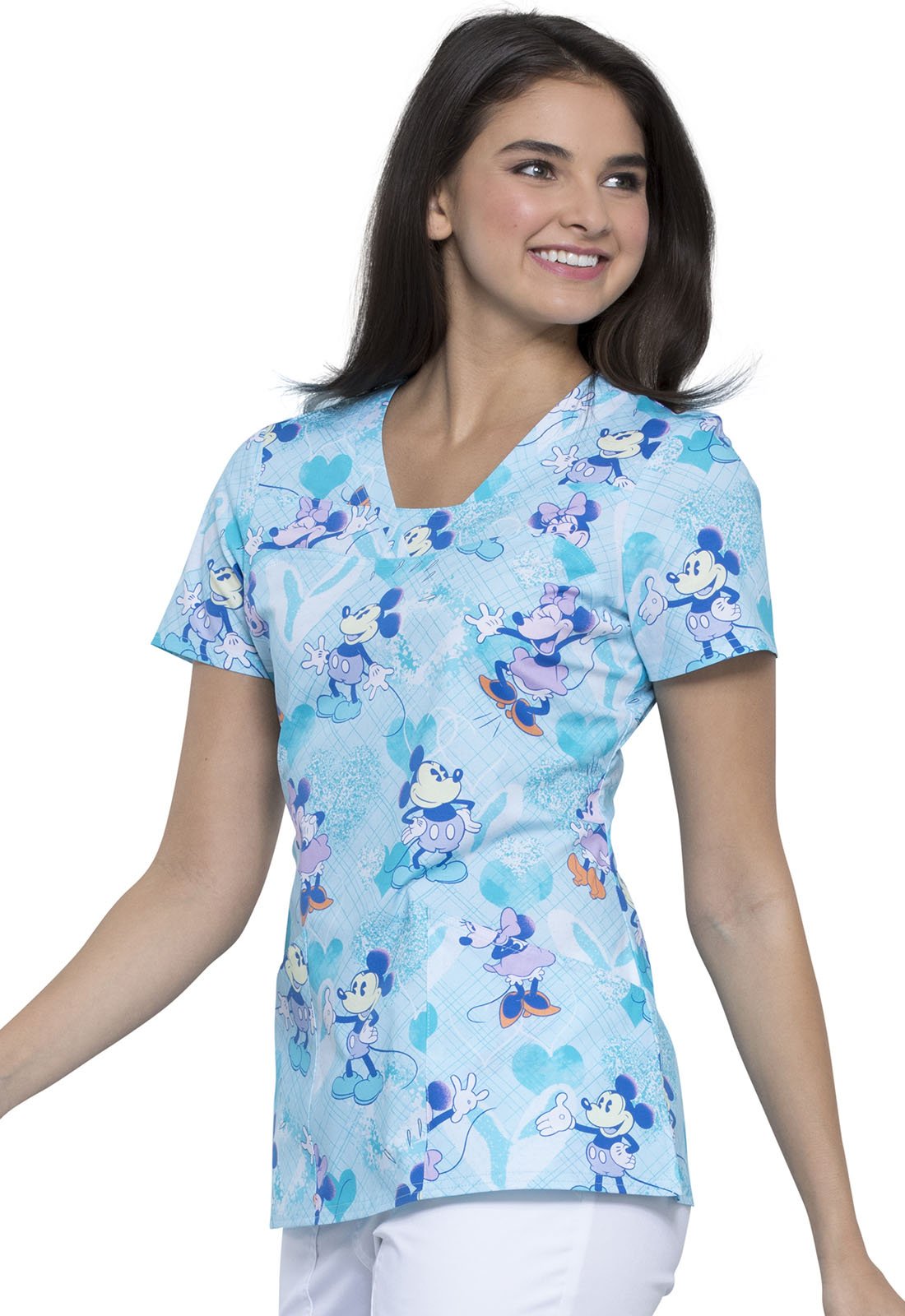 Mickey Mouse Tooniforms Disney V Neck Scrub Top TF641 MKBA - Scrubs Select