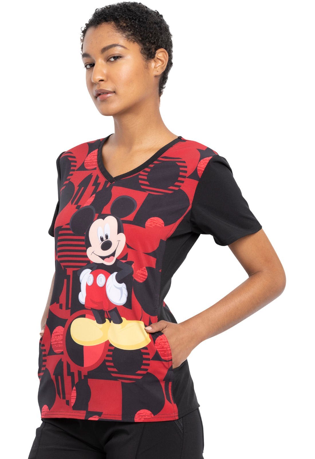 Mickey Mouse Tooniforms Disney V Neck Scrub Top TF677 MKYR - Scrubs Select