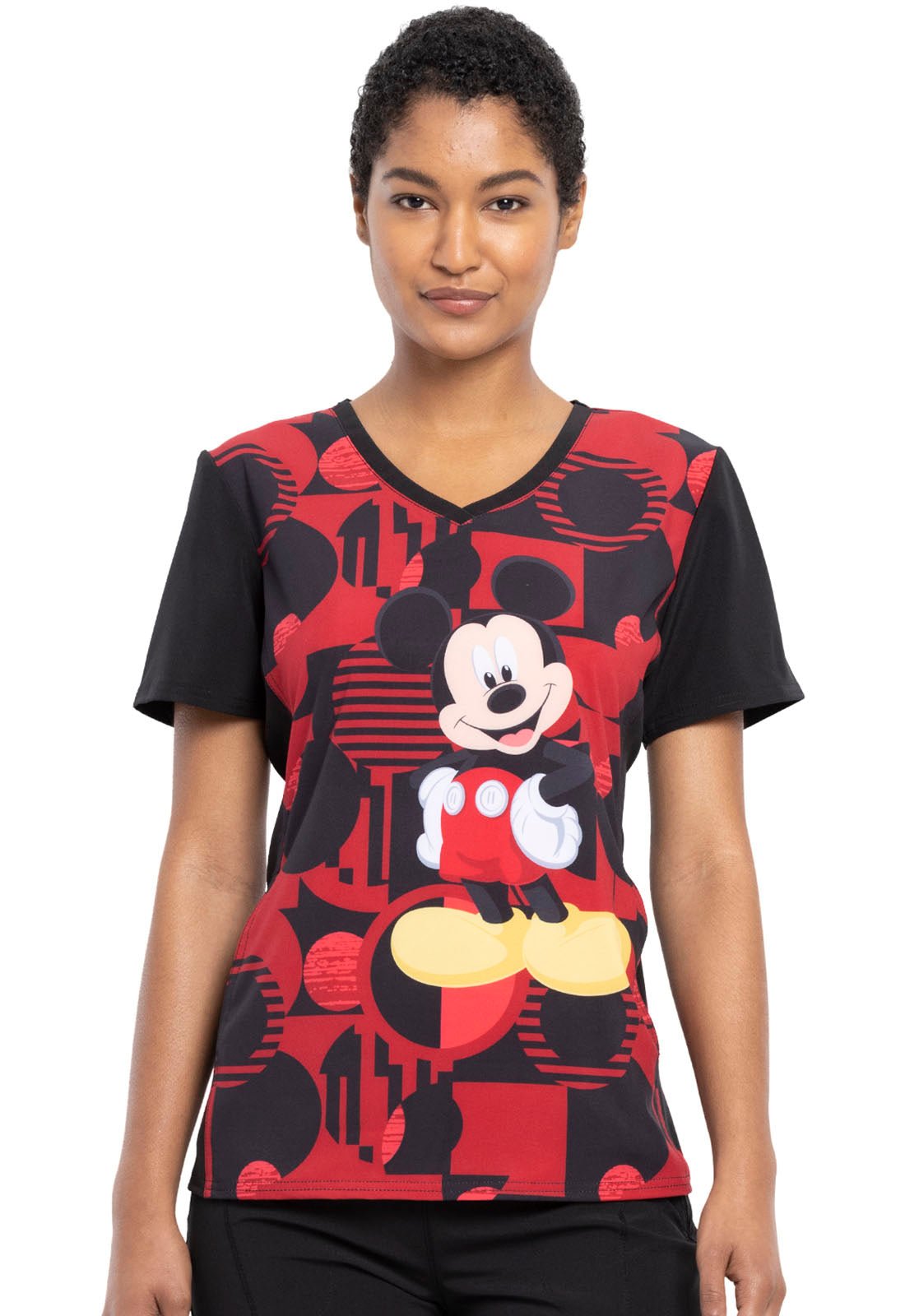 Mickey Mouse Tooniforms Disney V Neck Scrub Top TF677 MKYR - Scrubs Select