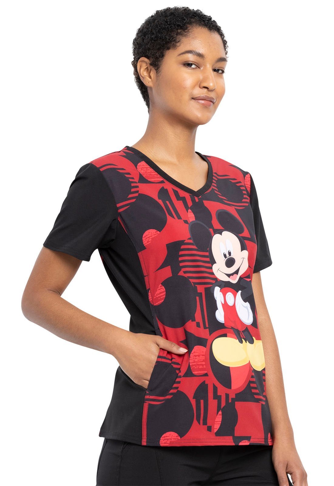 Mickey Mouse Tooniforms Disney V Neck Scrub Top TF677 MKYR - Scrubs Select
