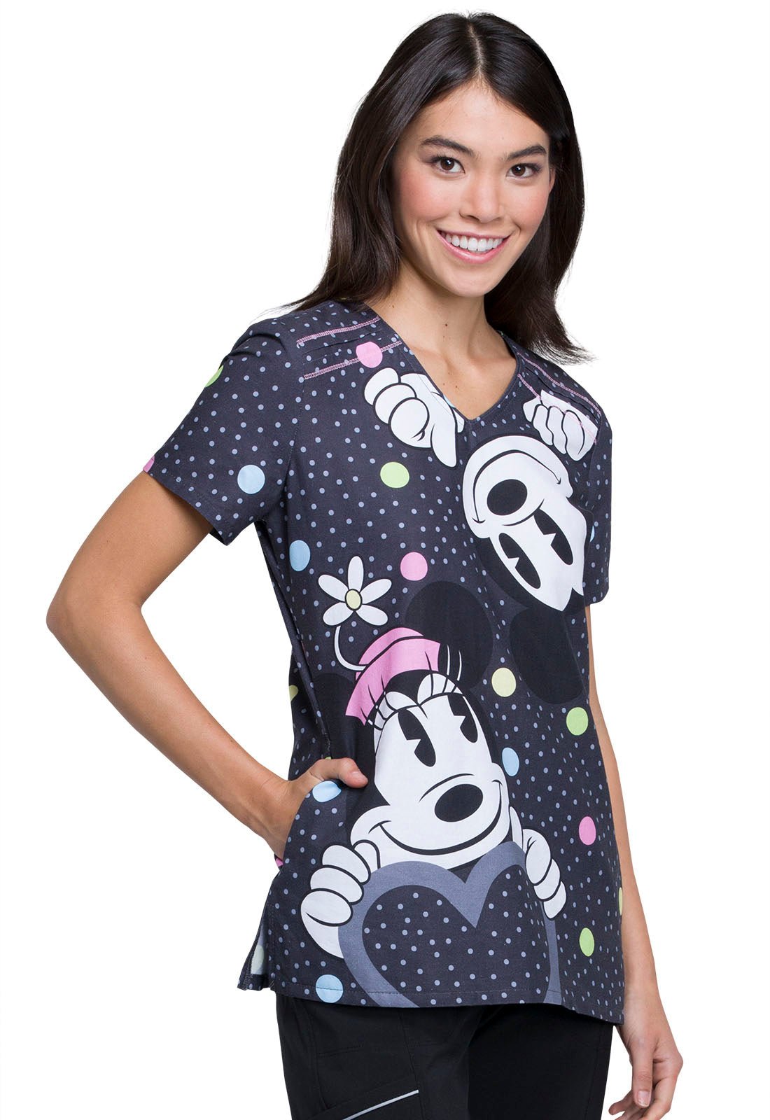 Mickey Mouse Tooniforms Disney V - Neck Scrub Top TF690 MKHL - Scrubs Select