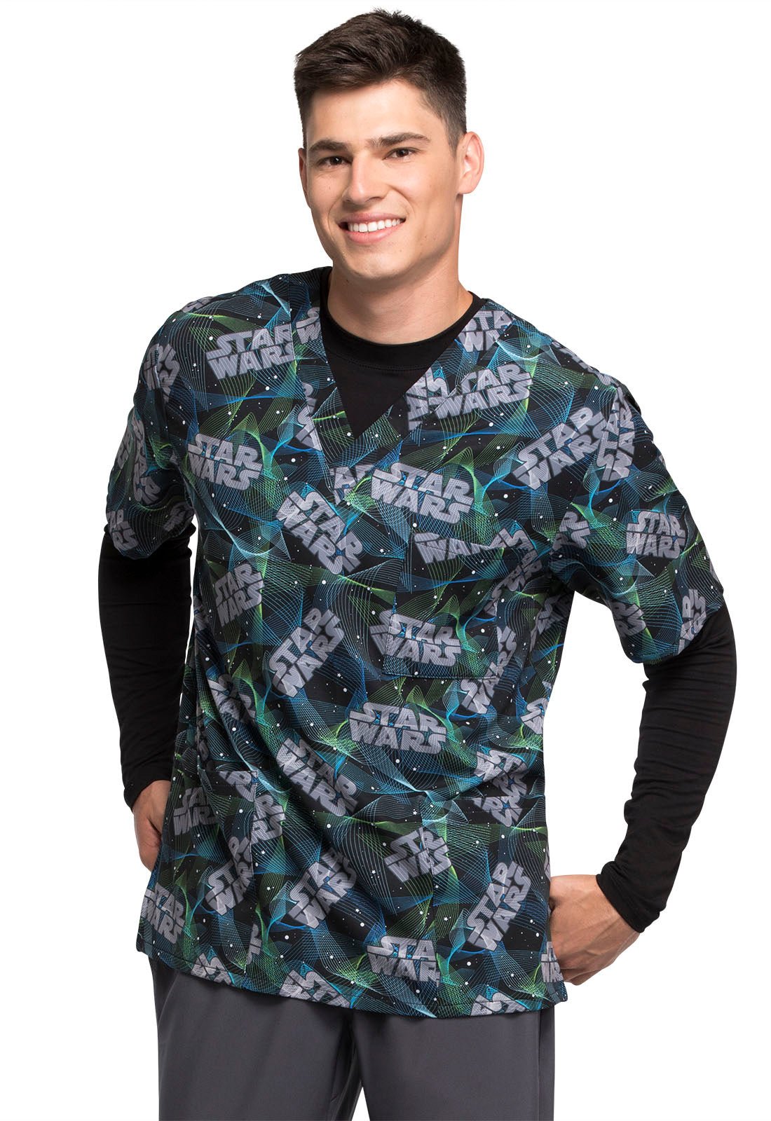 Star Wars Tooniforms Unisex V Neck Scrub Top TF701 SRAG - Scrubs Select