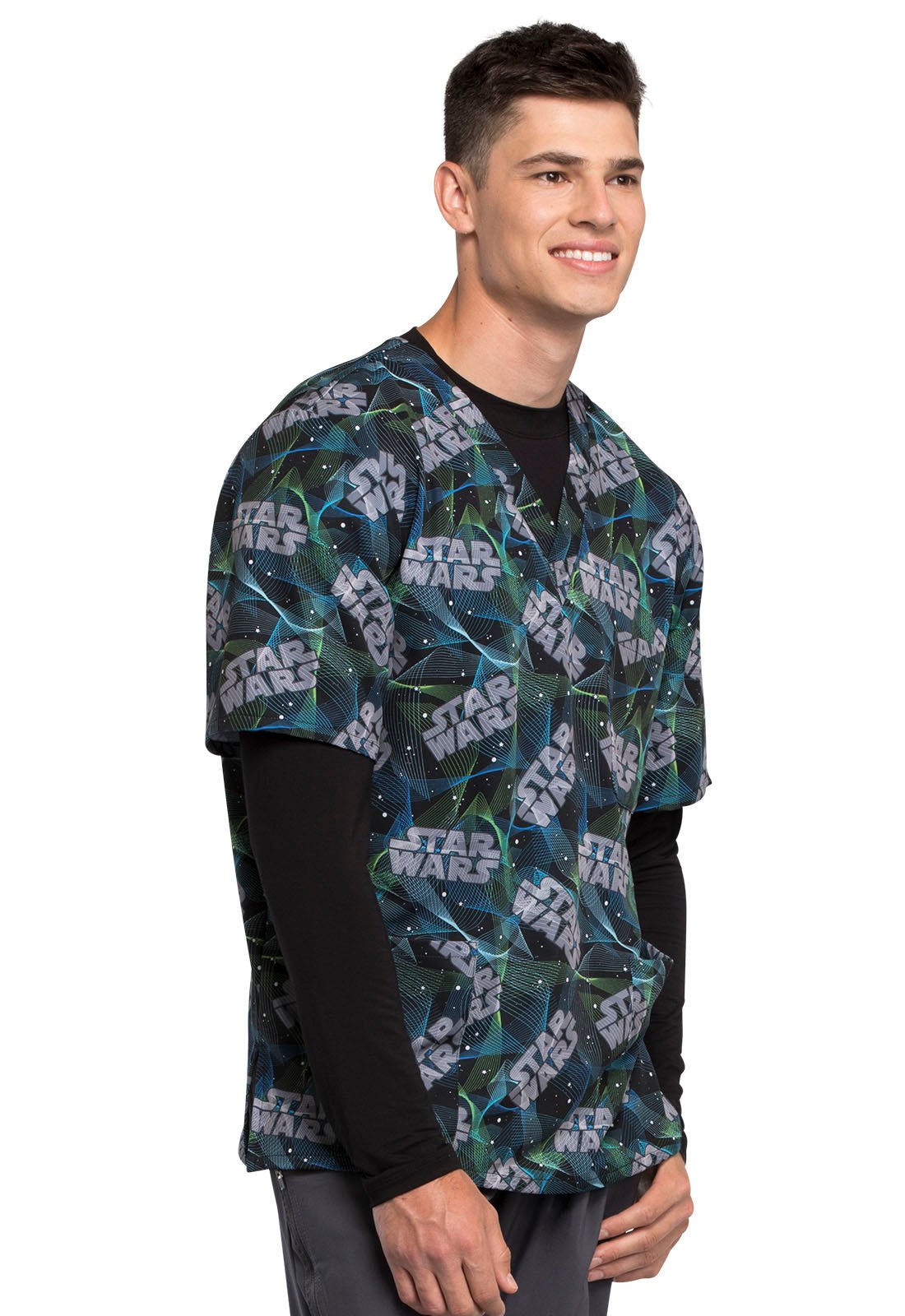 Star Wars Tooniforms Unisex V Neck Scrub Top TF701 SRAG - Scrubs Select