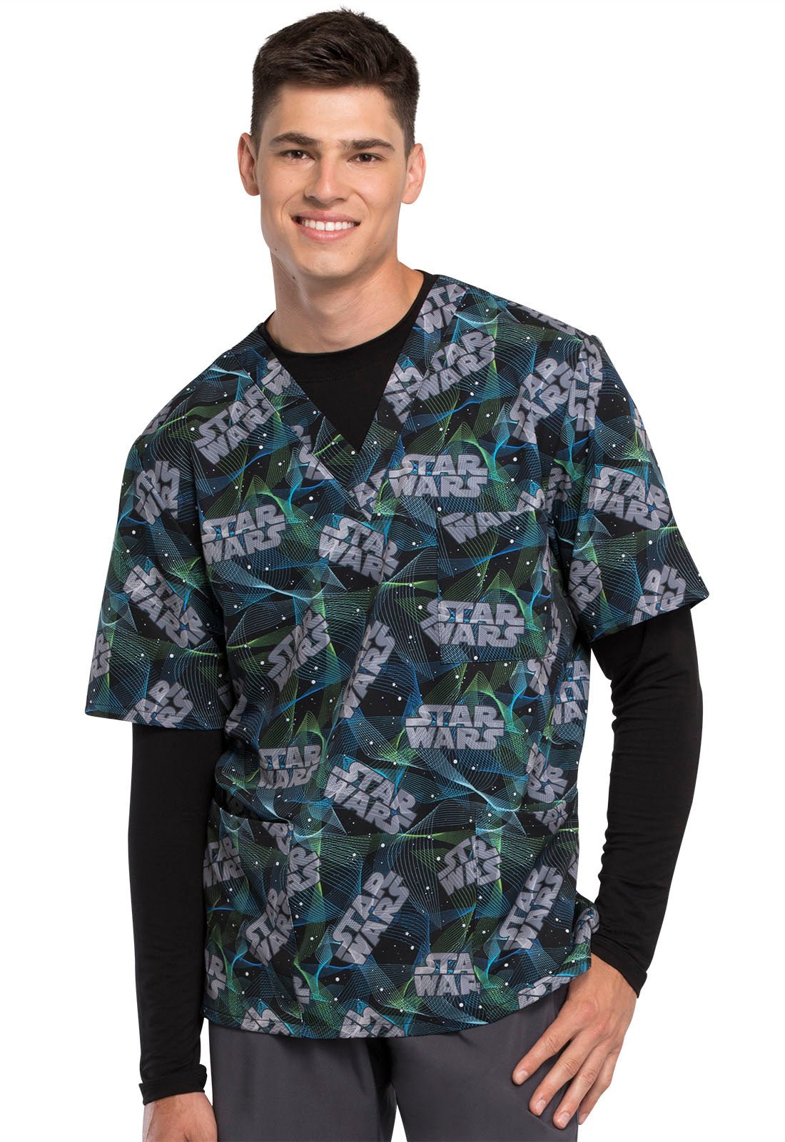 Star Wars Tooniforms Unisex V Neck Scrub Top TF701 SRAG - Scrubs Select