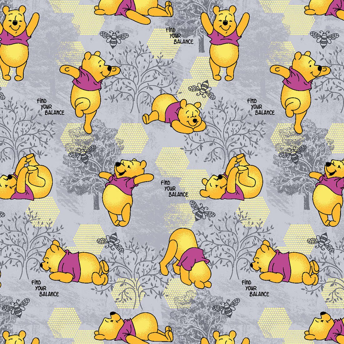 Winnie The Pooh Cherokee Tooniforms Disney V Neck Scrub Top TF614 PHPY - Scrubs Select