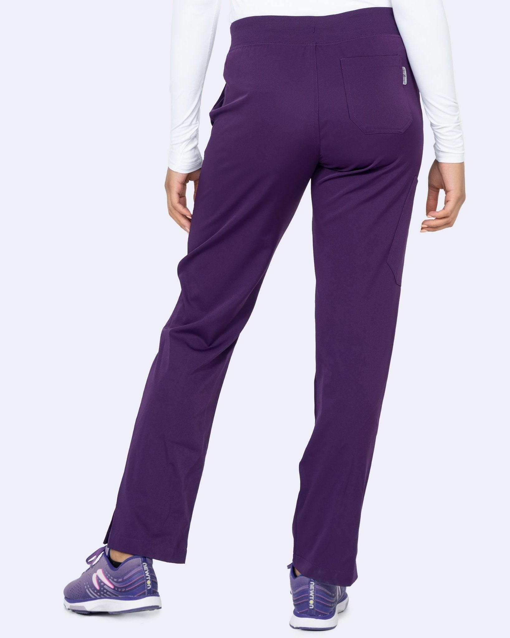 Zavate Ava Yoga Scrub Pant 3018 in Caribbean, Ceil, Eggplant, Galaxy, Grape - Scrubs Select