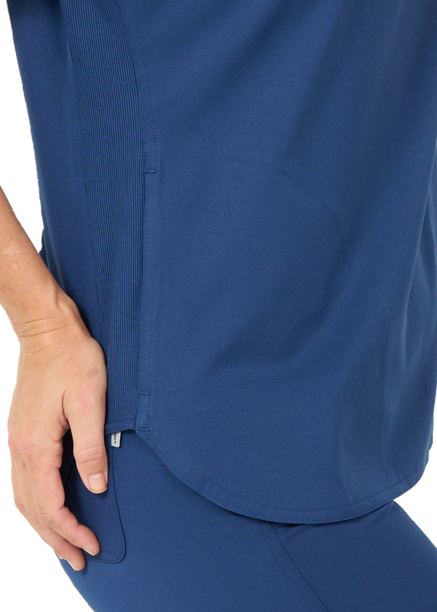 Zavate Piper Tuck In Scrub Mandarin Collar Top 1176 Black, Navy, Pewter, Royal - Scrubs Select