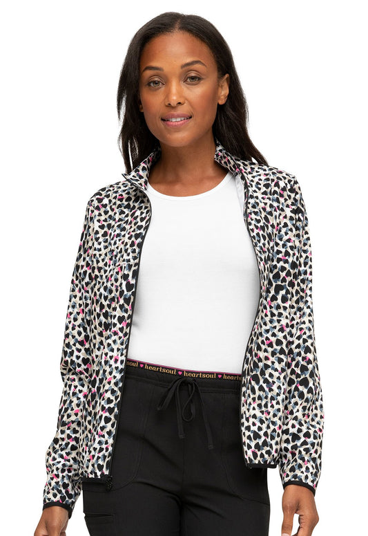 Cheetah Heartsoul Packable Scrub Jacket HS329 FWAH - Scrubs Select