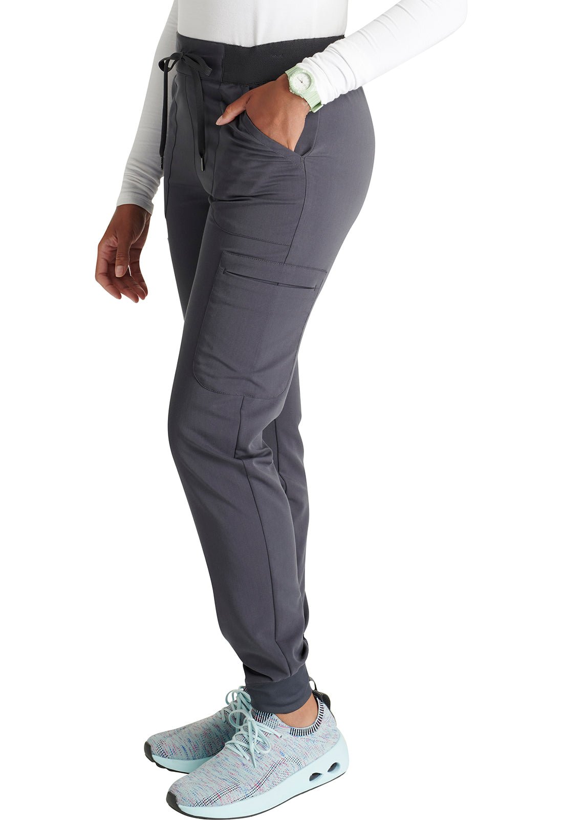 Cherokee Atmos Scrub Pull On Jogger Pant CK138A in Black, Navy, Pewter, Royal - Scrubs Select