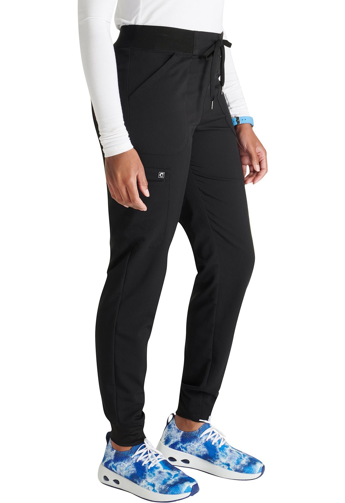 Cherokee Atmos Scrub Pull On Jogger Pant CK138A in Black, Navy, Pewter, Royal - Scrubs Select