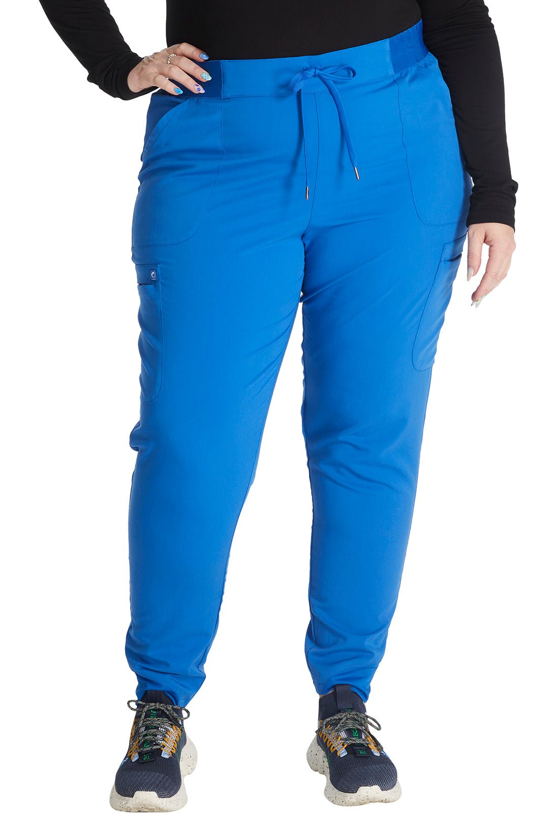 Cherokee Atmos Scrub Pull On Jogger Pant CK138A in Black, Navy, Pewter, Royal - Scrubs Select