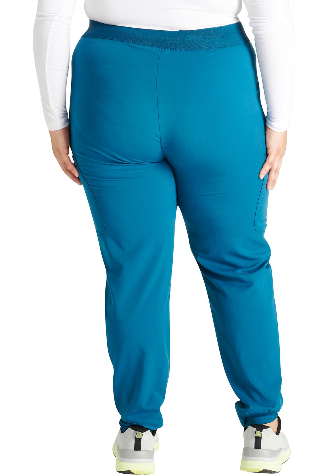 Cherokee Atmos Scrub Pull On Jogger Pant CK138A in Caribbean, Ciel, Teal, Wine - Scrubs Select