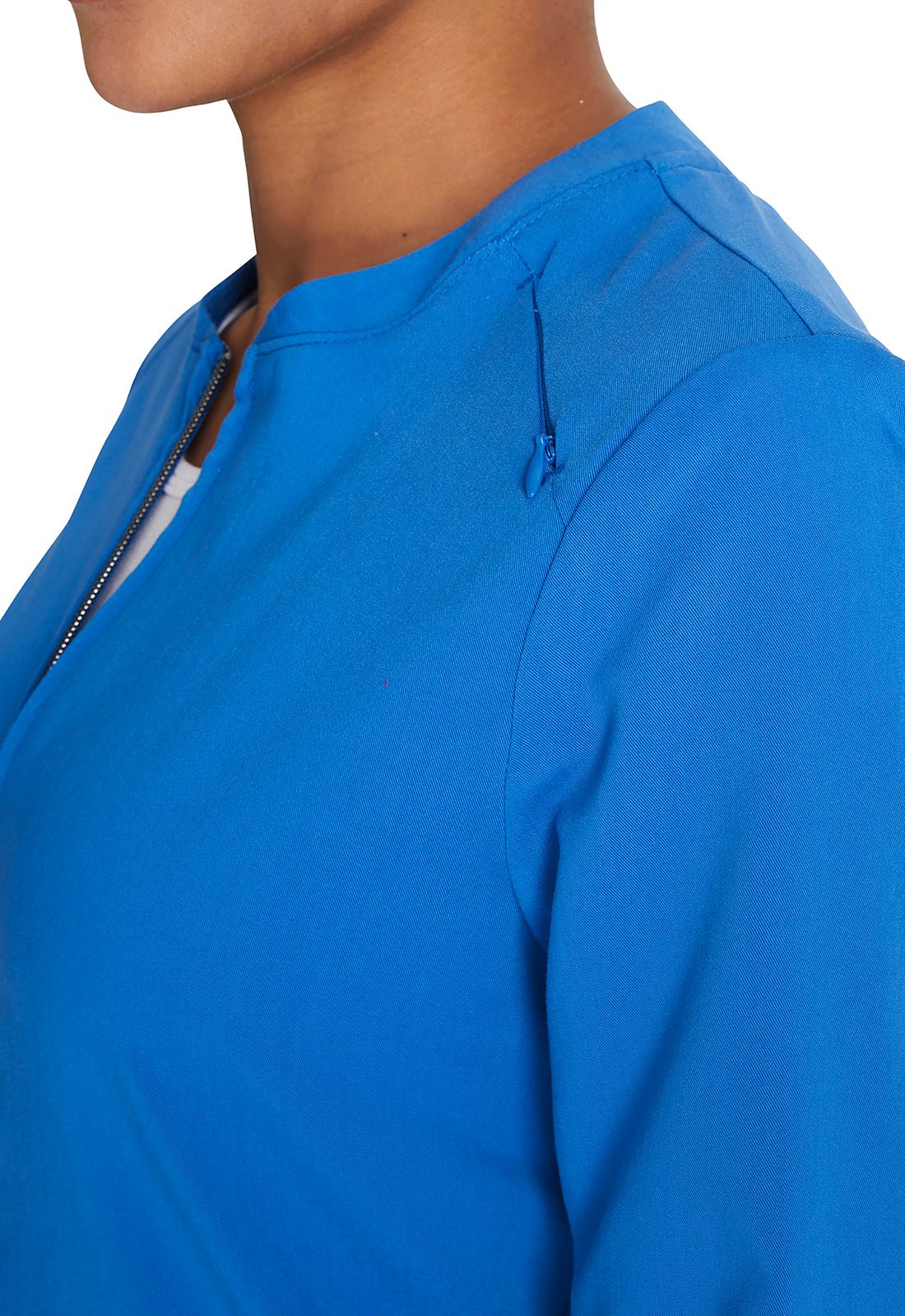 Cherokee Atmos Zip Front Jacket CK356A in Black, Ciel, Navy, Pewter, Royal - Scrubs Select