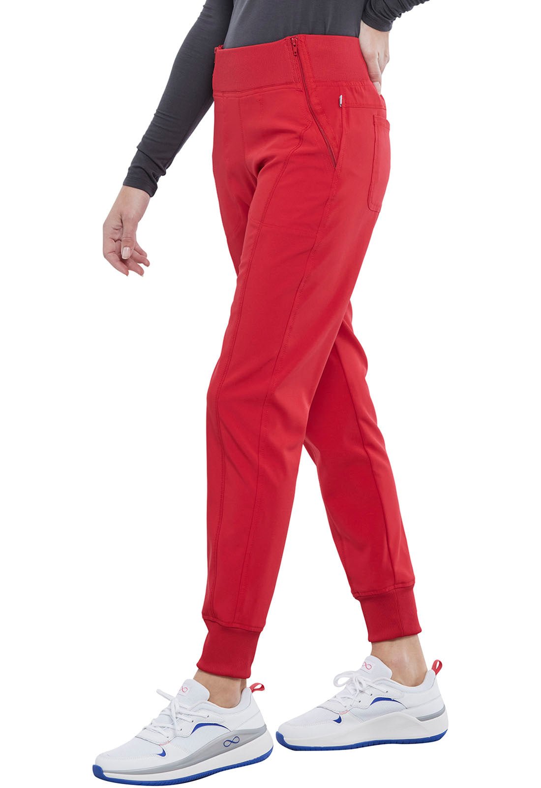 Cherokee Infinity Jogger Pant CK110A in Carmine Pink, Hunter, Red, White - Scrubs Select