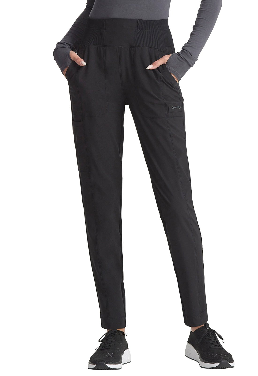 Cherokee Infinity Skinny Leg Scrub Pant CK067A in Black, Navy, Pewter, Royal - Scrubs Select