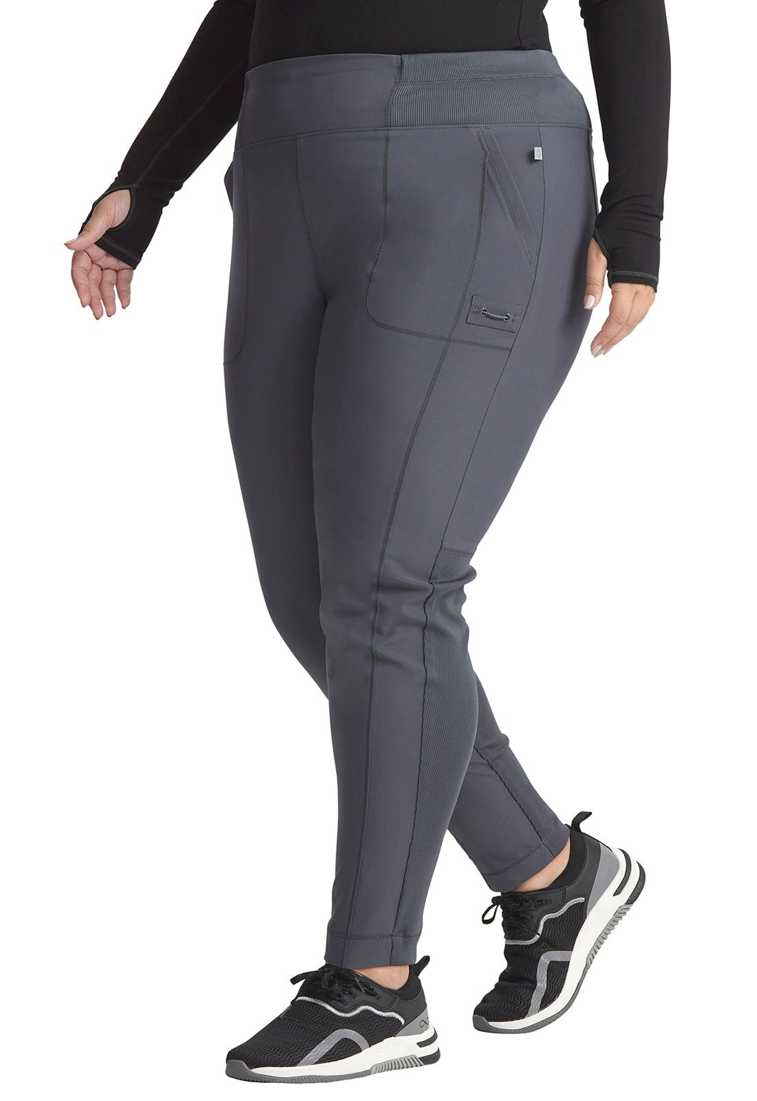 Cherokee Infinity Skinny Leg Scrub Pant CK067A in Black, Navy, Pewter, Royal - Scrubs Select