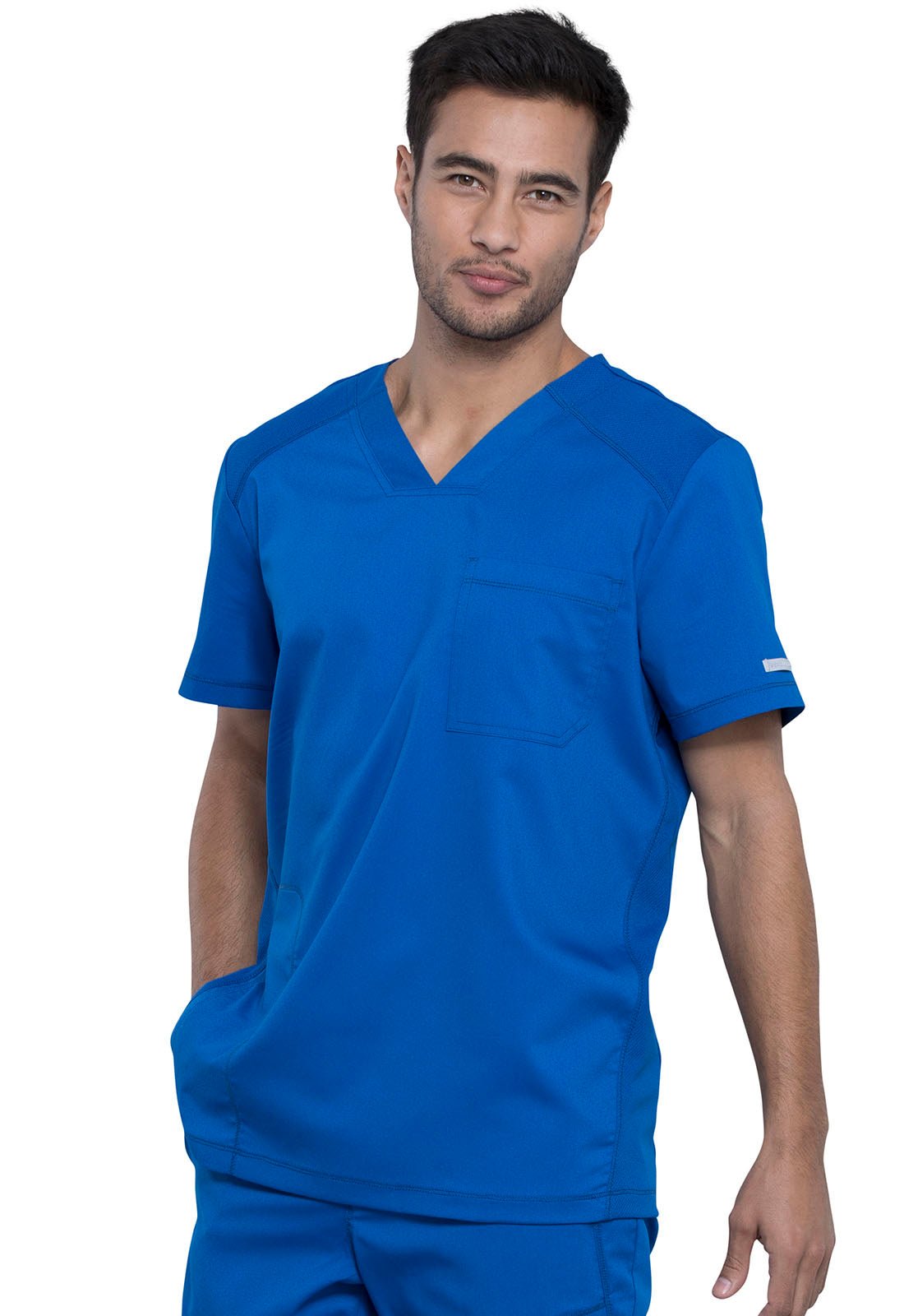 Cherokee Scrubs WW Revolution Men's V Neck WW603 Black, Navy, Pewter, Royal - Scrubs Select