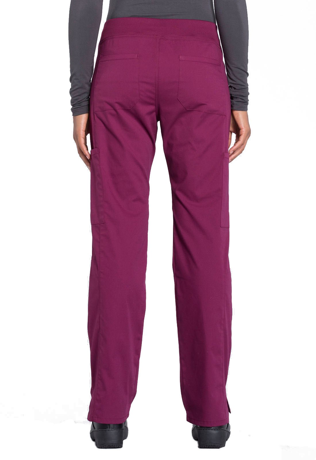 Cherokee WW Professionals Pull On Cargo Pant WW170 in Galaxy, Wine - Scrubs Select
