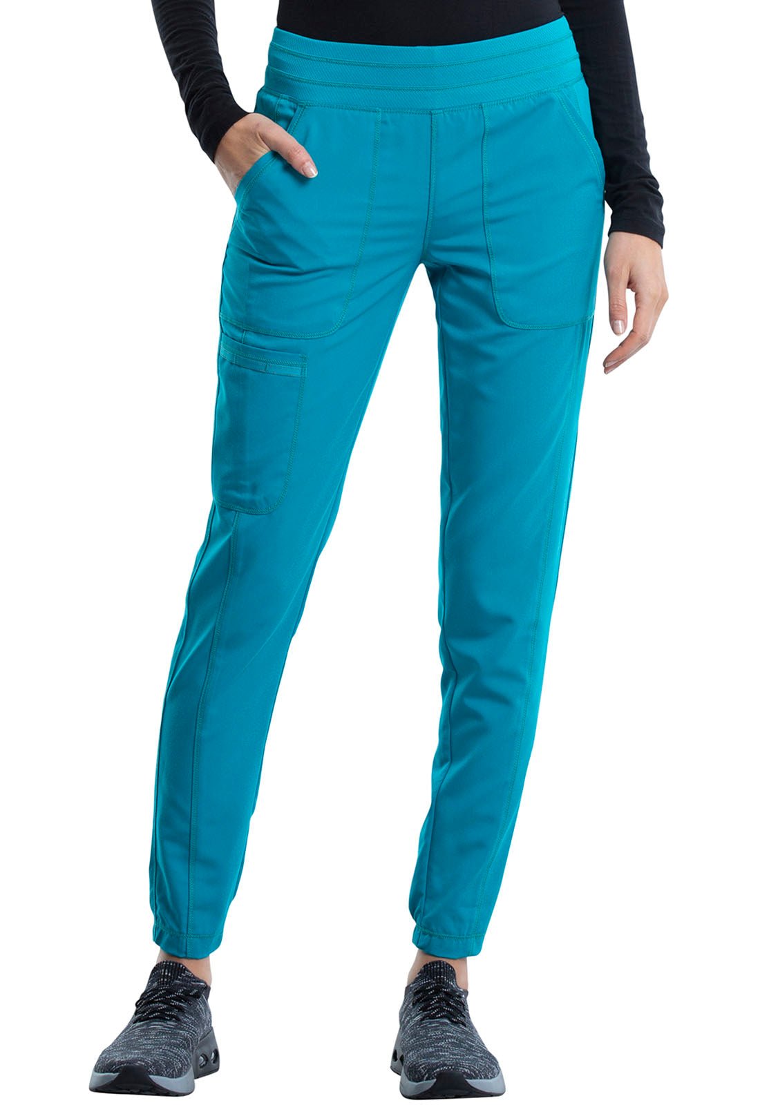 Cherokee WW Revolution Jogger Scrub Pant WW011 in Ciel, Hunter, Red, Teal - Scrubs Select