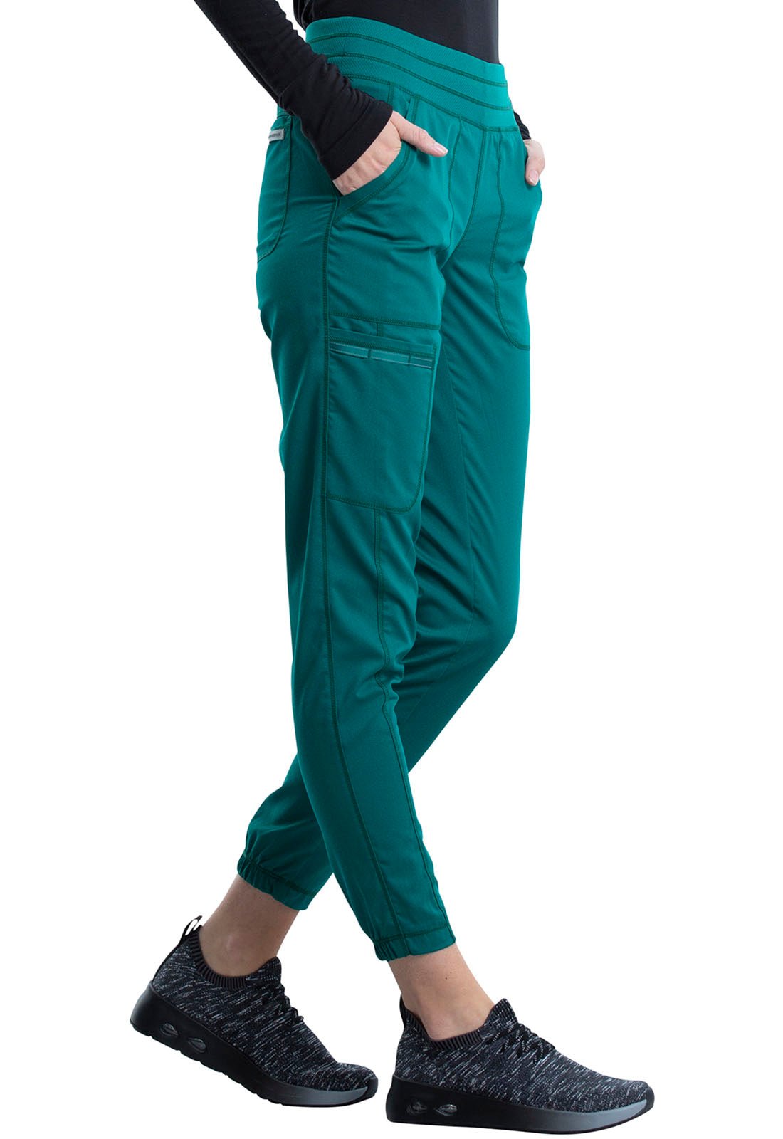 Cherokee WW Revolution Jogger Scrub Pant WW011 in Ciel, Hunter, Red, Teal - Scrubs Select