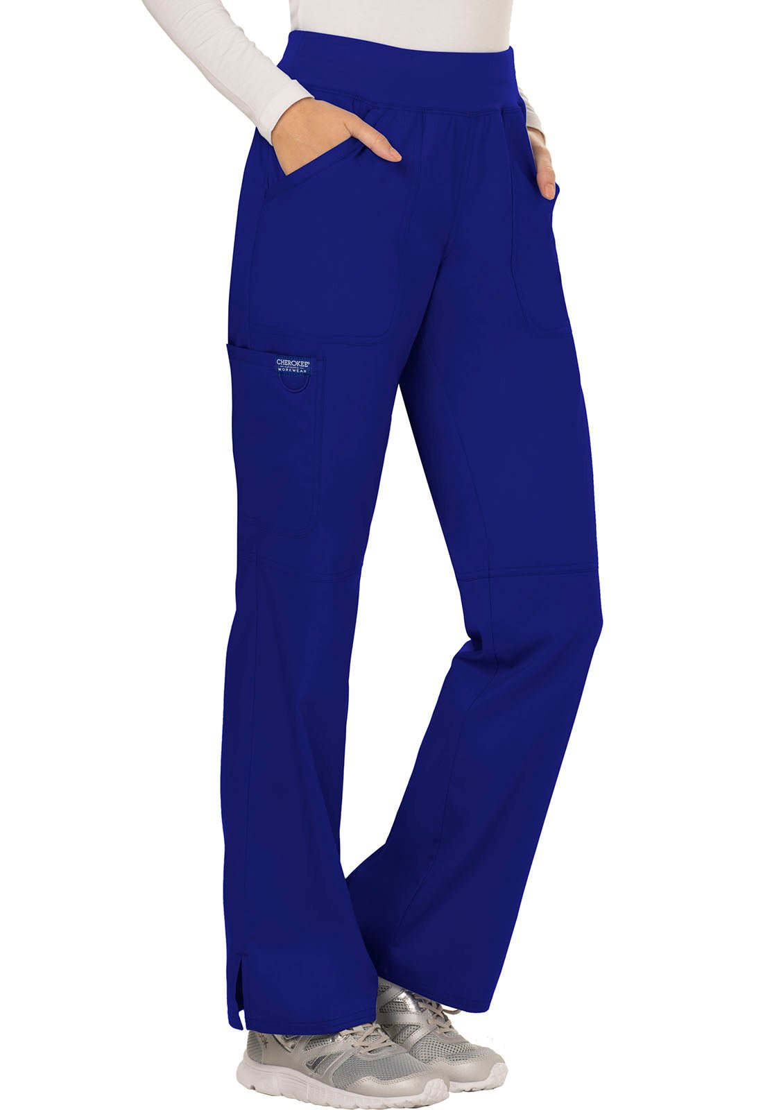 Cherokee WW Revolution Pull On Pant WW110 in Galaxy, Khaki, Wine - Scrubs Select