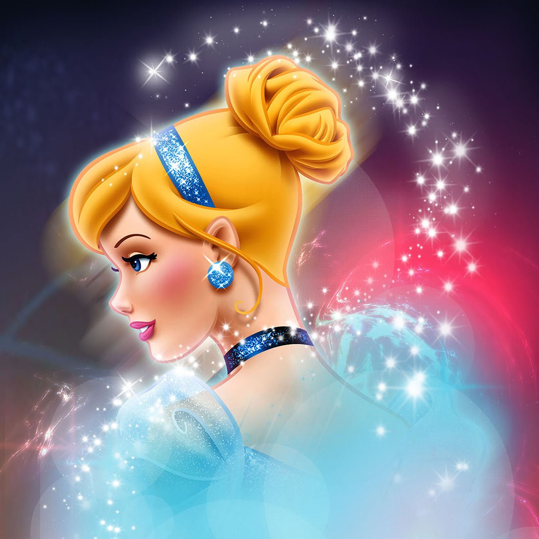 Cinderella Tooniforms Licensed Disney V Neck Scrub Top TF627 PRCD - Scrubs Select