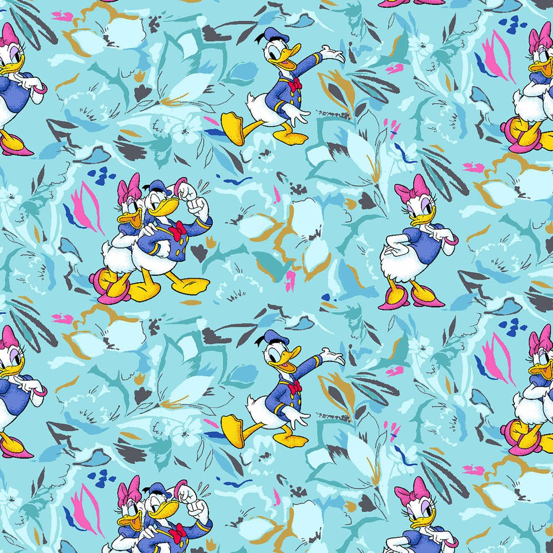 Daisy Donald Duck Cherokee Tooniforms Disney V Neck Scrub Top TF686 MKRG - Scrubs Select