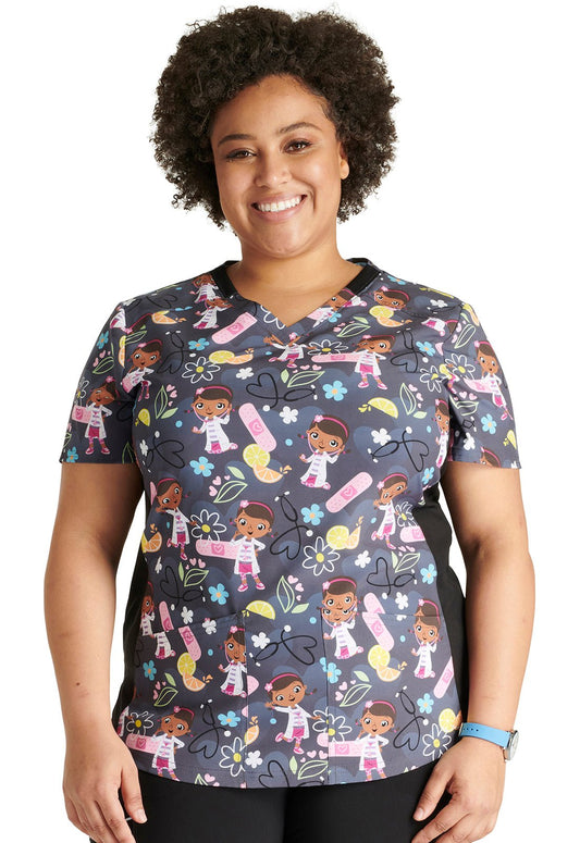 Doc McStuffins Tooniforms V Neck Scrub Top TF780 DCSM - Scrubs Select