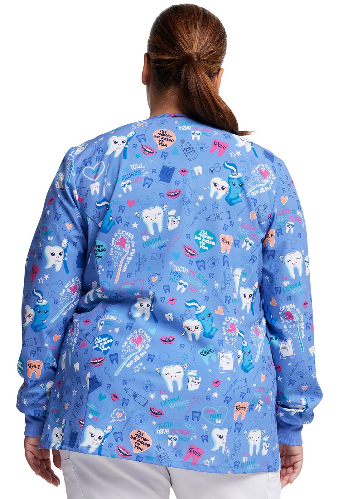 Tooth scrub jacket sales