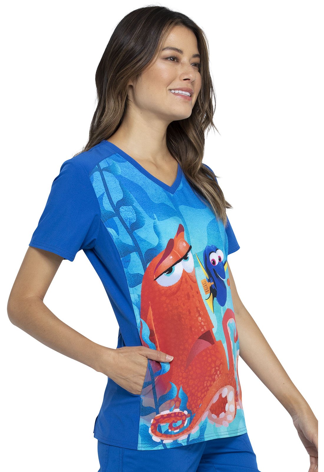 Finding Nemo Tooniforms Licensed V Neck Scrub Top TF637 FDAS - Scrubs Select