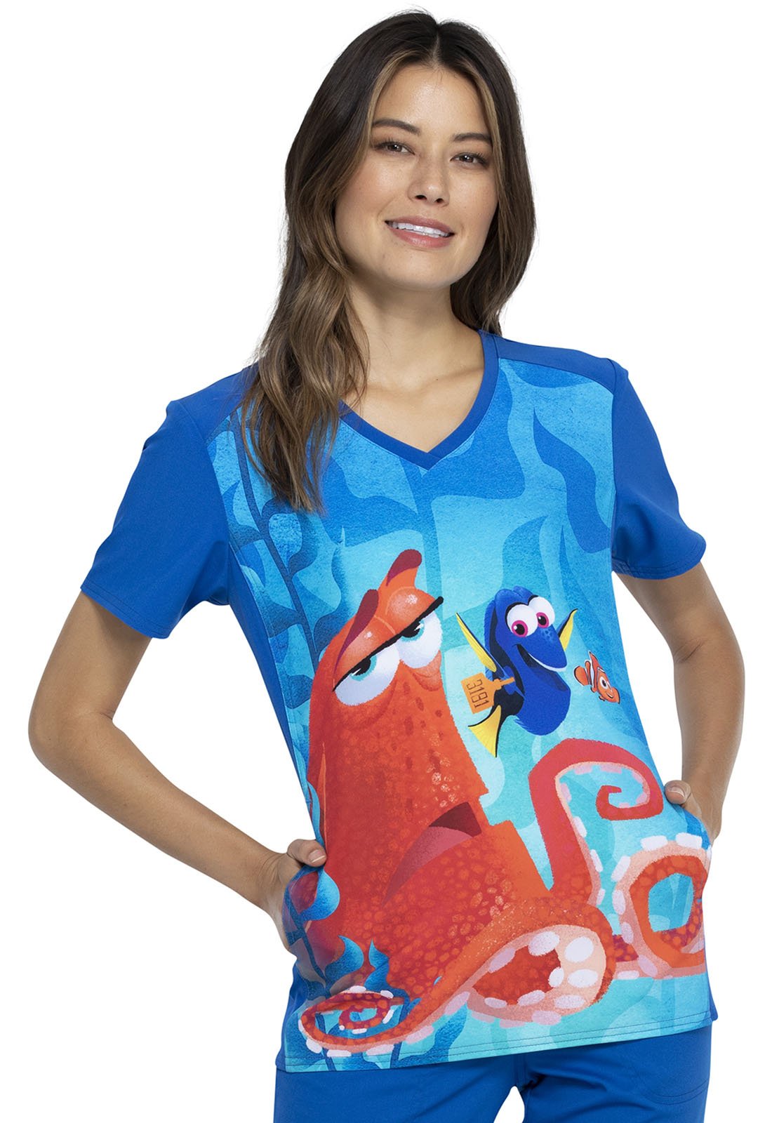 Finding Nemo Tooniforms Licensed V Neck Scrub Top TF637 FDAS - Scrubs Select