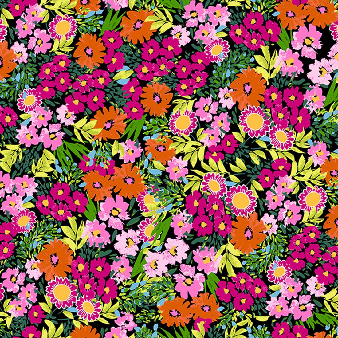 Floral Print V Neck Scrub Top DK700 STYT - Scrubs Select