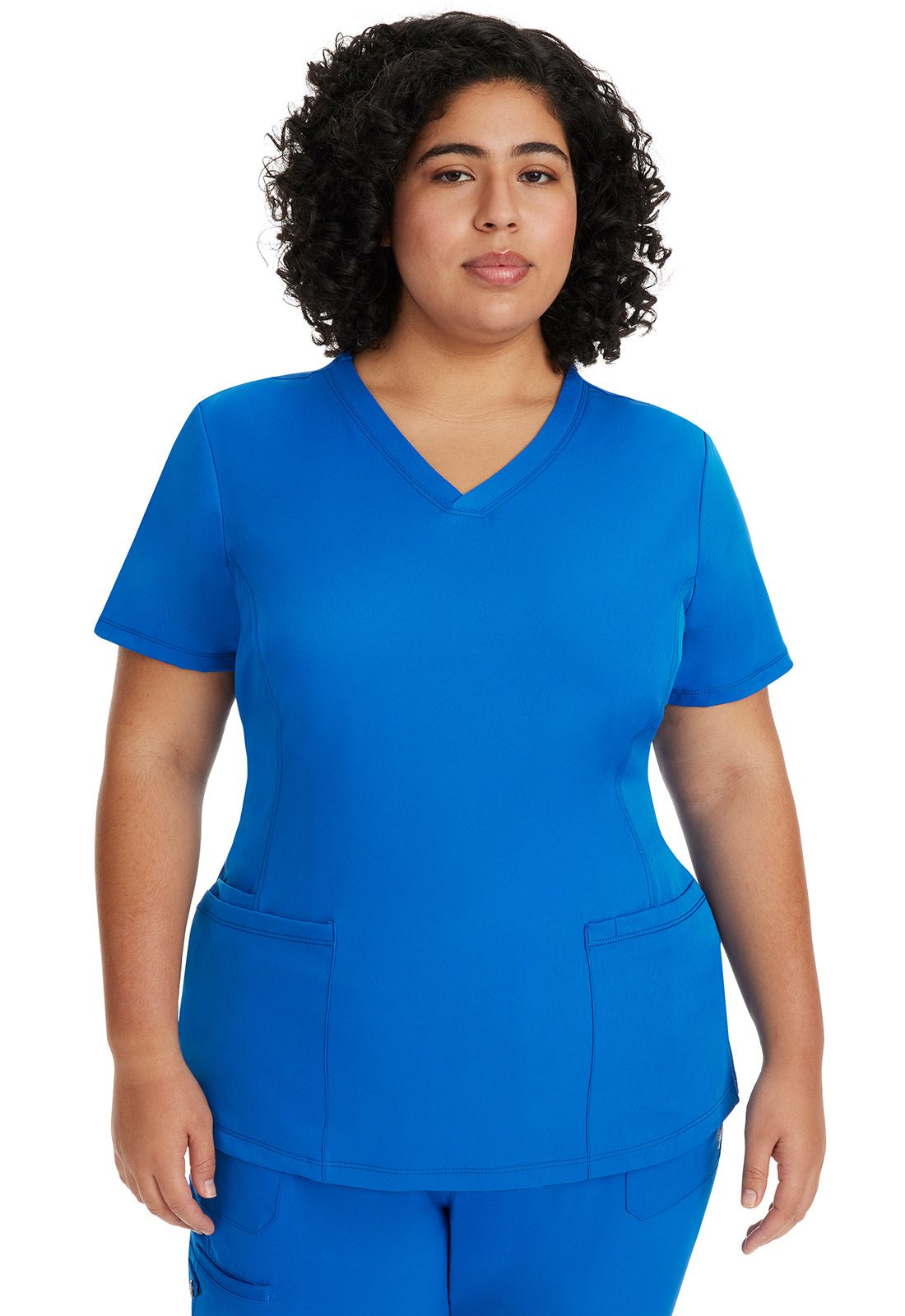 Healing Hands Monica Scrub V Neck Top 2500 Black, Ceil, Hunter, Navy, Pewter, Royal - Scrubs Select