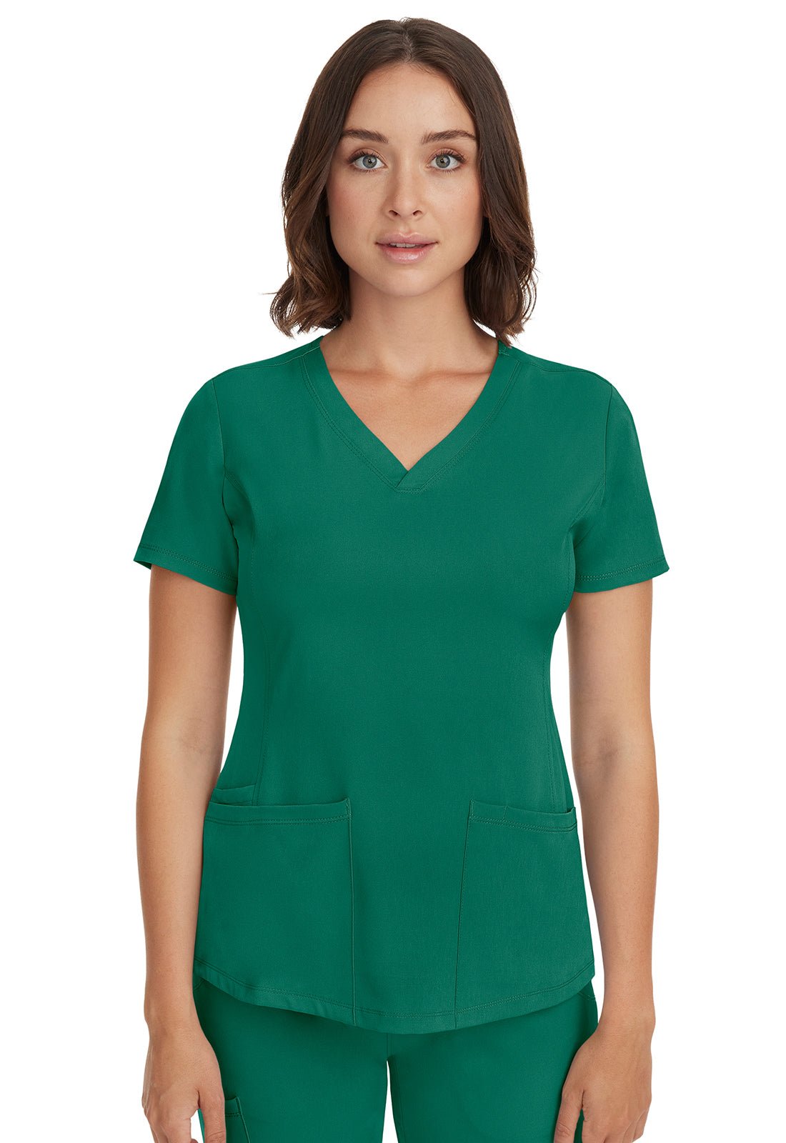 Healing Hands Monica Scrub V Neck Top 2500 Black, Ceil, Hunter, Navy, Pewter, Royal - Scrubs Select