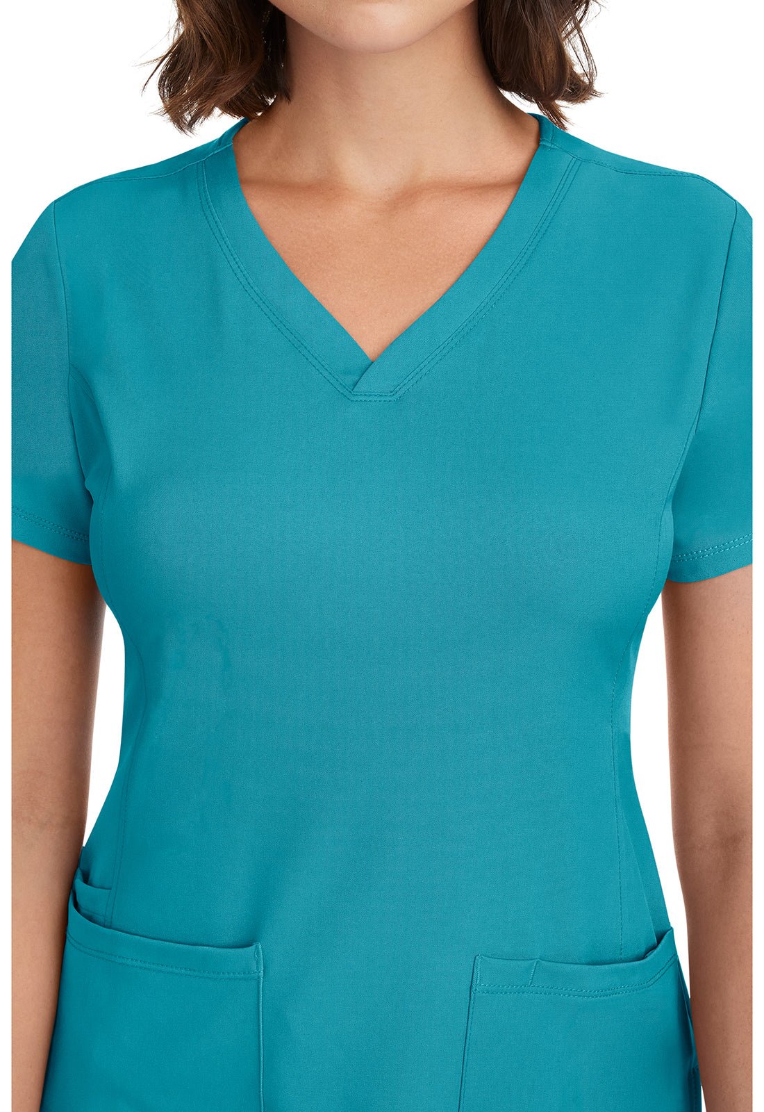 Healing Hands Monica Scrub V Neck Top 2500 Carnation, Khaki, Red, Teal, White - Scrubs Select