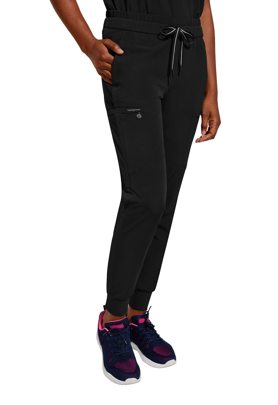 Healing Hands Naya Scrub Jogger Pant 9156 in Black, Navy, Pewter, Royal - Scrubs Select