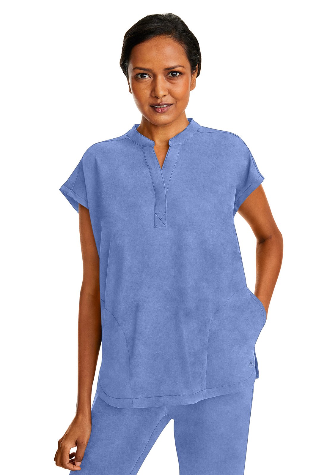 Healing Hands Purple Label Journey Mandarin Collar Scrub Top 2152 - Scrubs Select