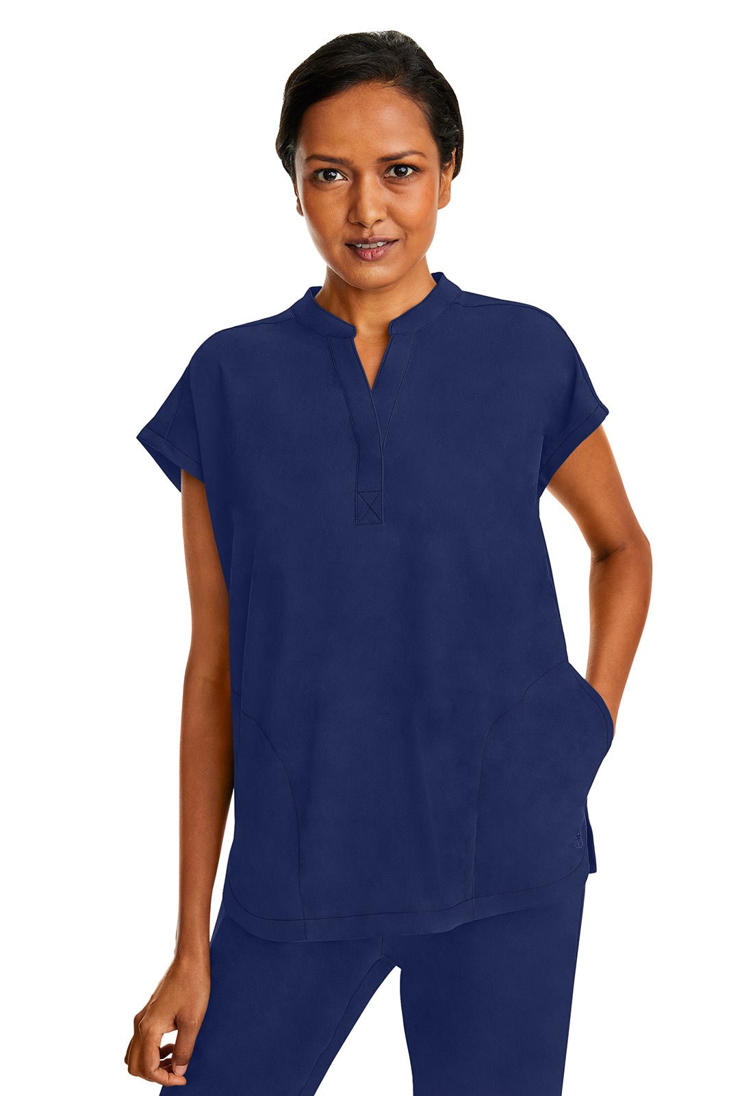 Healing Hands Purple Label Journey Mandarin Collar Scrub Top 2152 - Scrubs Select