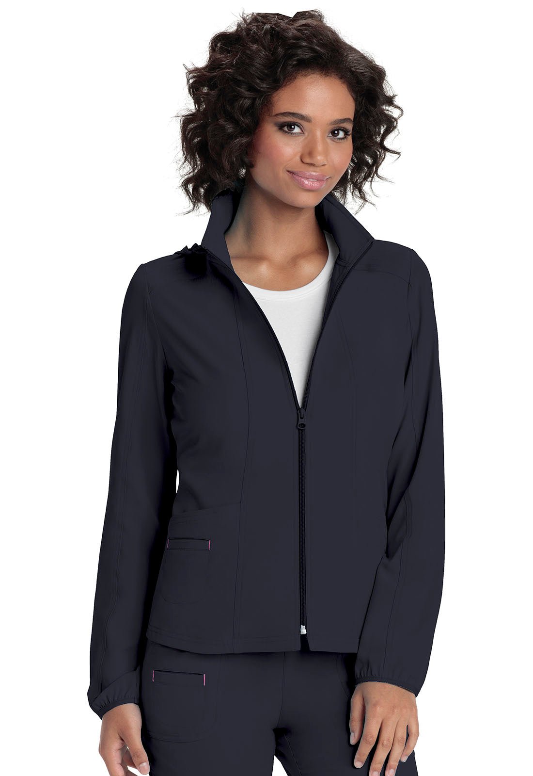 HeartSoul Warm Up Jacket 20310 Black, Navy, Pewter, White - Scrubs Select