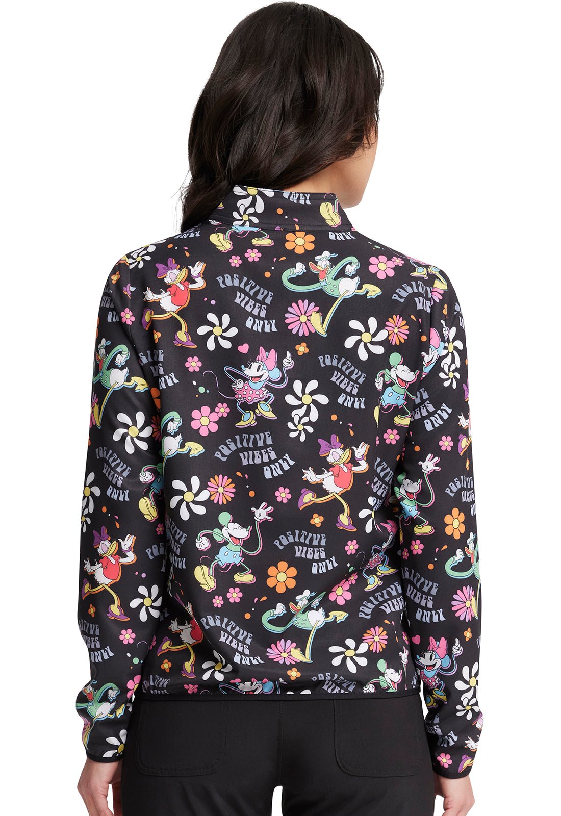 Mickey Minnie Donald Daisy Cherokee Infinity Disney Packable Scrub Jacket TF320 MKPV - Scrubs Select