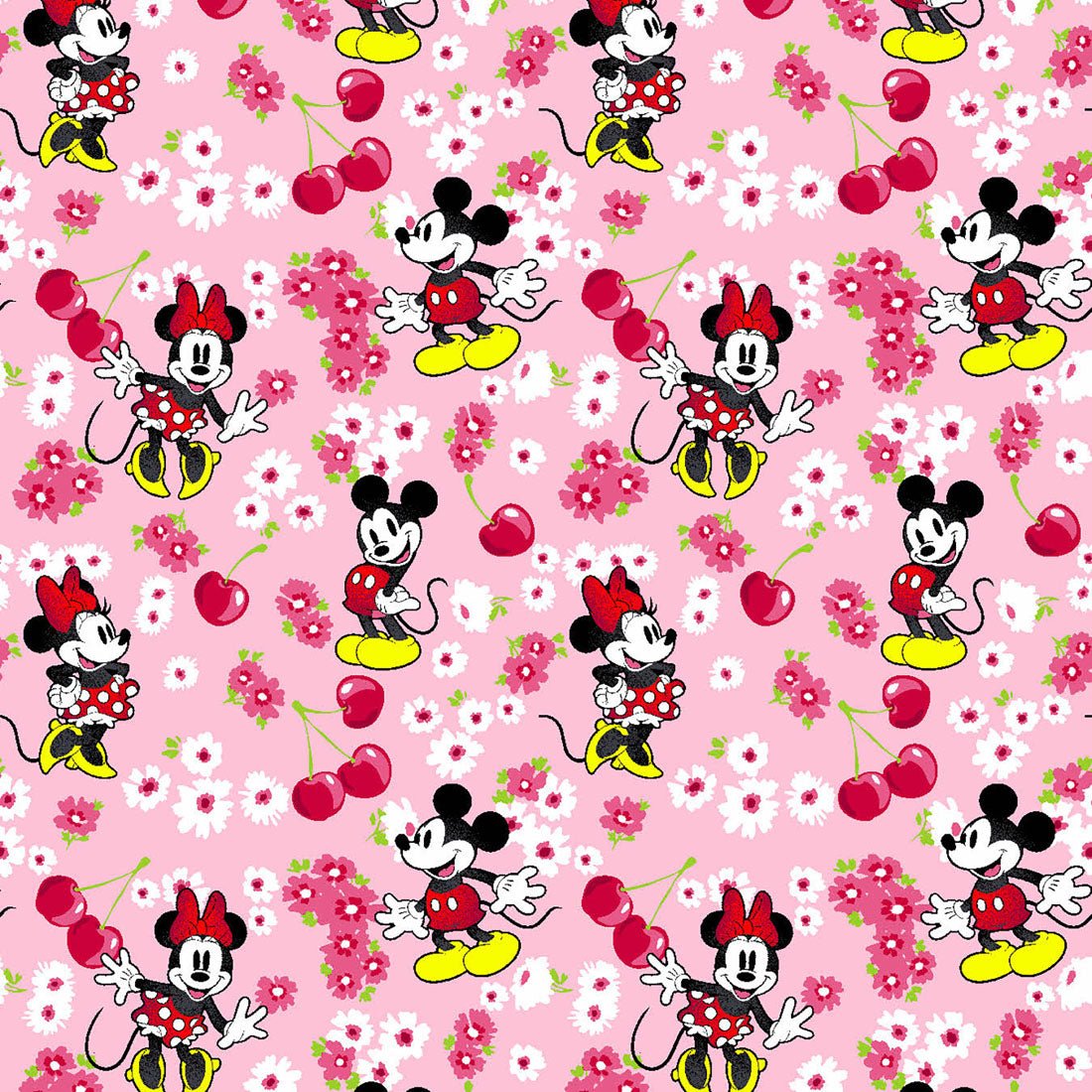 Mickey Minnie Mouse Cherokee Tooniforms Disney Round Neck Scrub Top TF787 MKWY - Scrubs Select