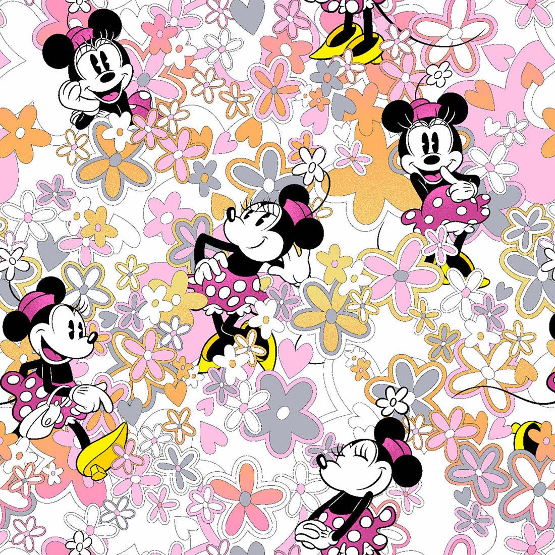 Minnie Mouse Cherokee Tooniforms Disney Round Neck Scrub Top TF787 MNFV - Scrubs Select