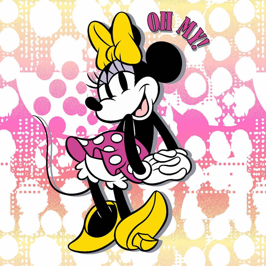 Minnie Mouse Cherokee Tooniforms Licensed Disney V Neck Scrub Top TF626 MNYH - Scrubs Select