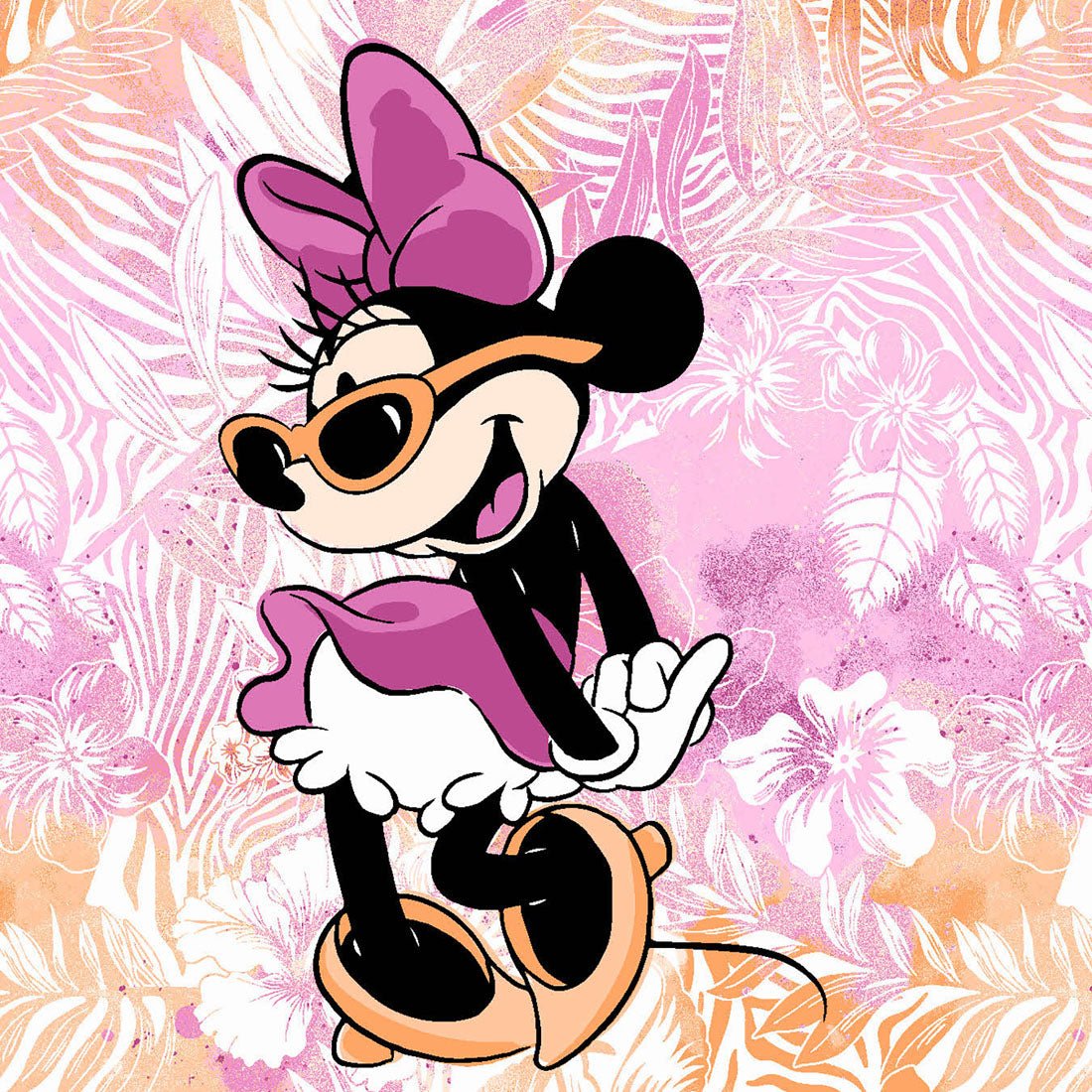 Minnie Mouse Tooniforms Licensed Disney V Neck Scrub Top TF626 MNGR - Scrubs Select