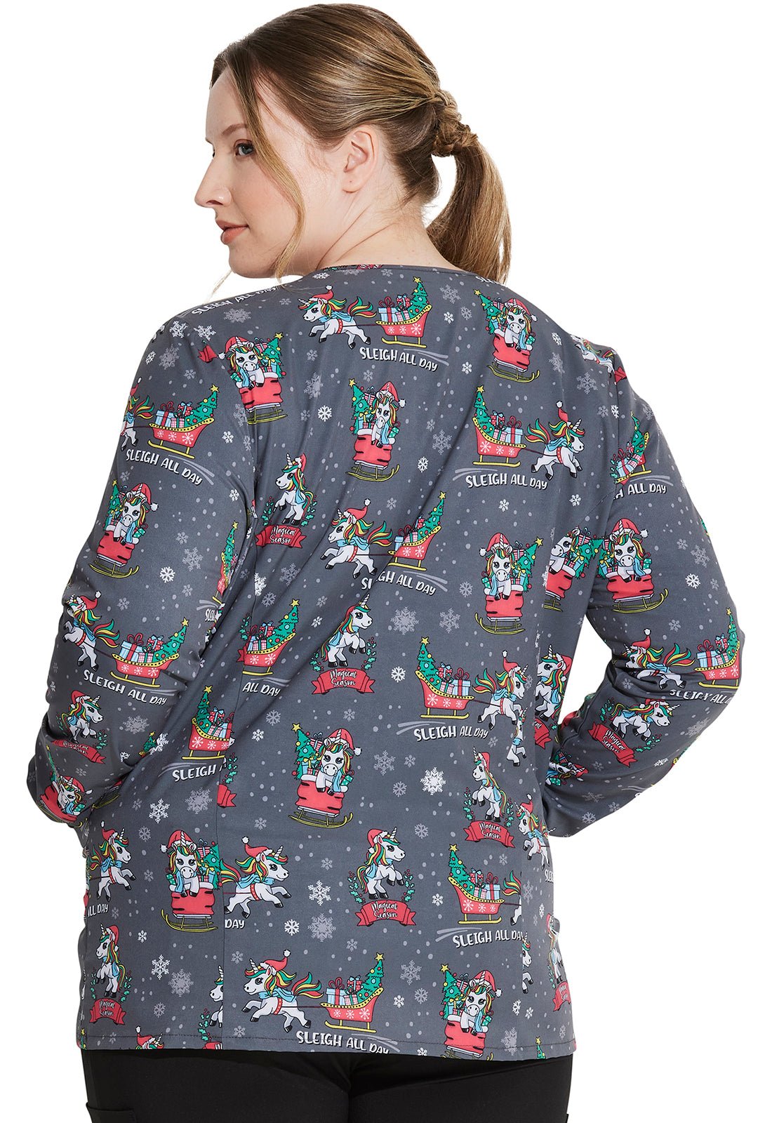 Dickies unicorn scrub jacket hot sale
