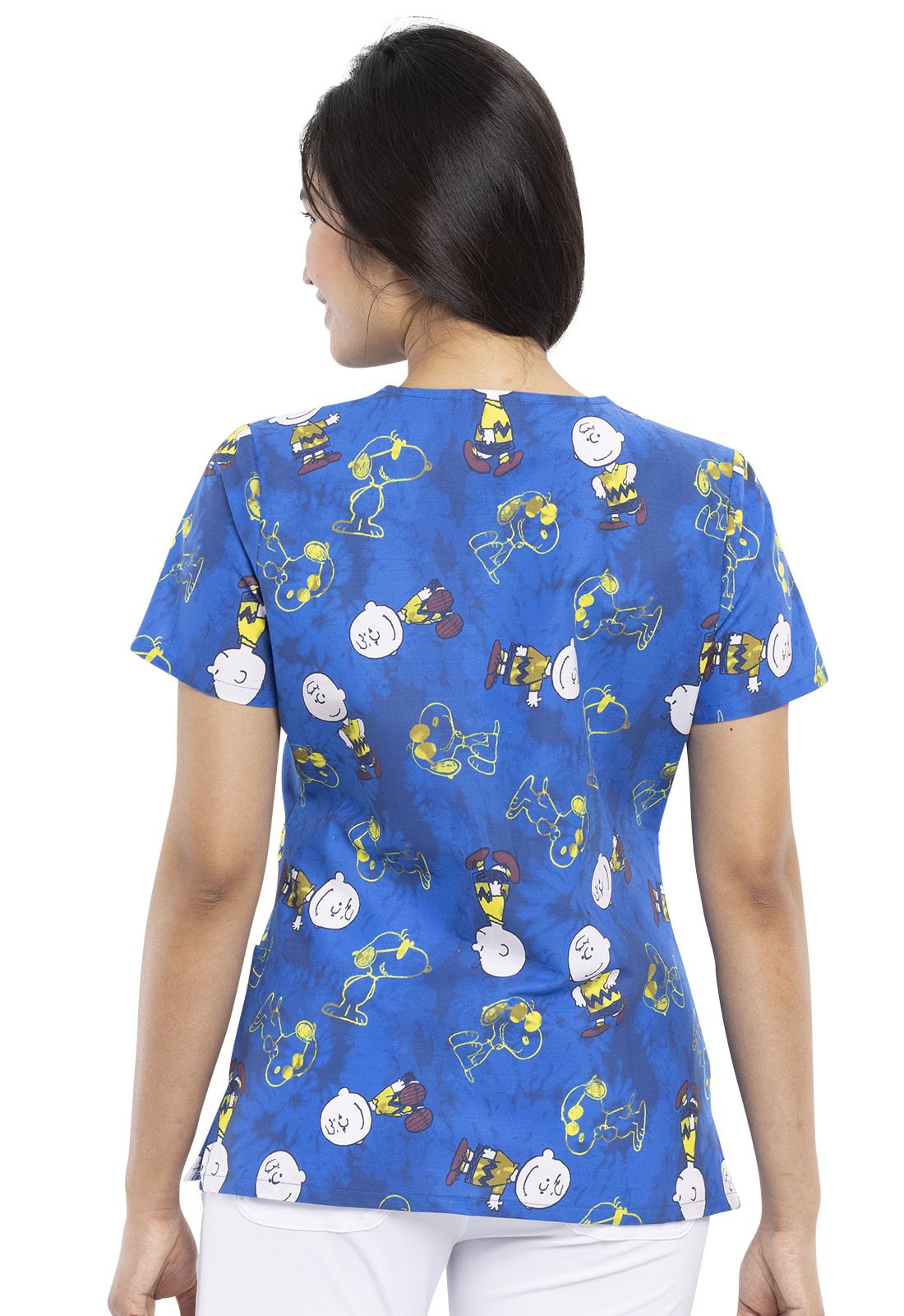 Snoopy Tooniforms Licensed Peanuts V Neck Scrub Top TF614 PNML - Scrubs Select