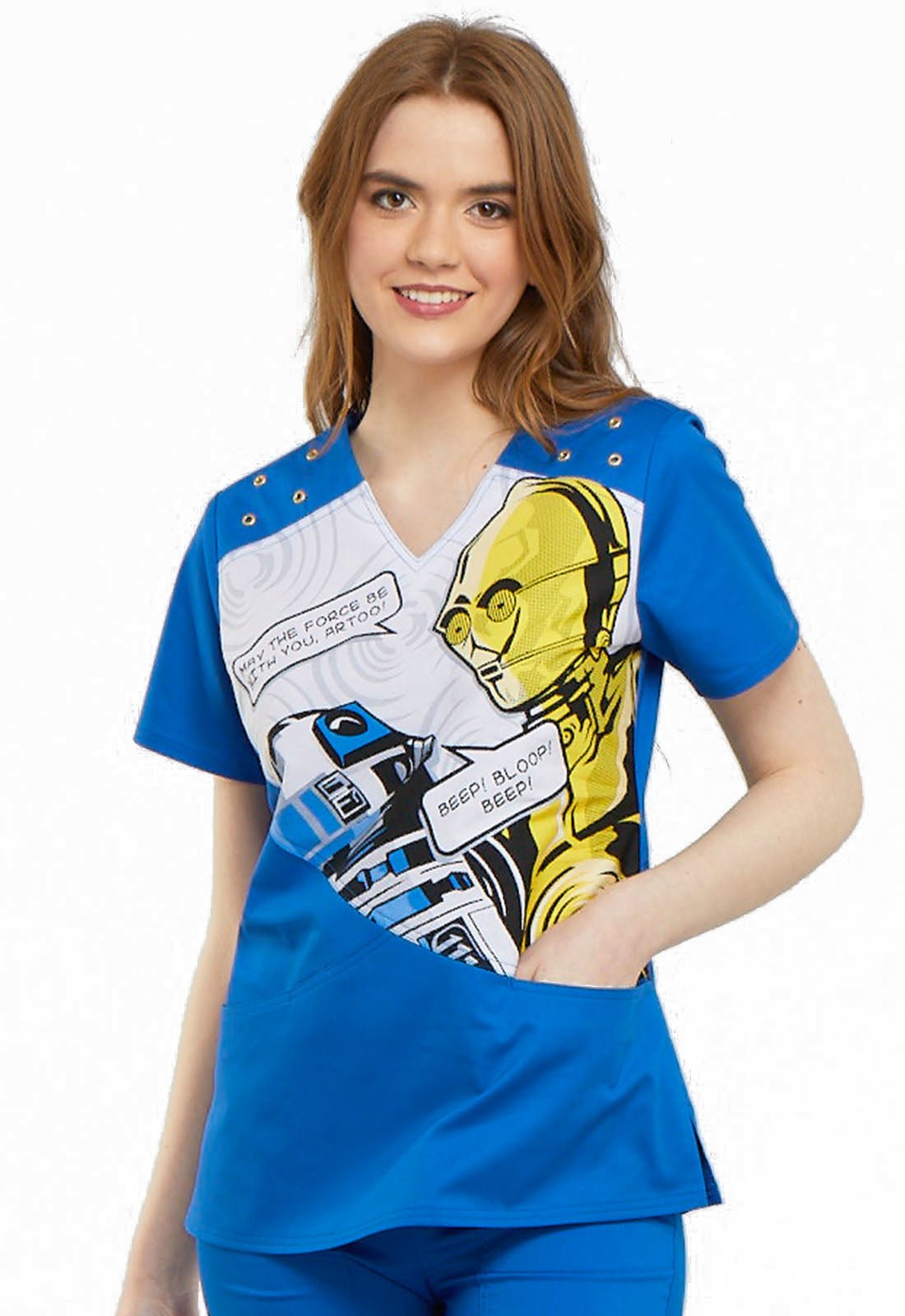 Star Wars Tooniforms Disney V Neck Scrub Top TF705 SRAT - Scrubs Select